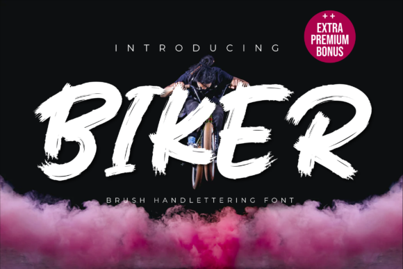 Biker Font — Hand-Drawn Display Type for Bold Designs
