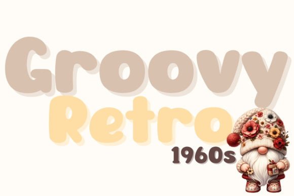 Groovy Retro 1960s Font for Bold Creative Designs