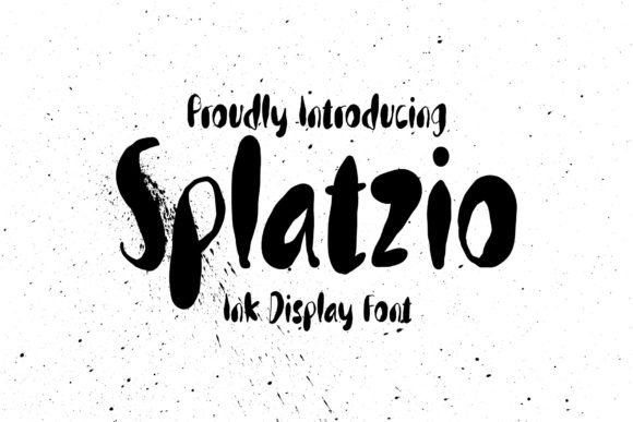 Splatzio Ink: A Bold Display Font for Creative Projects