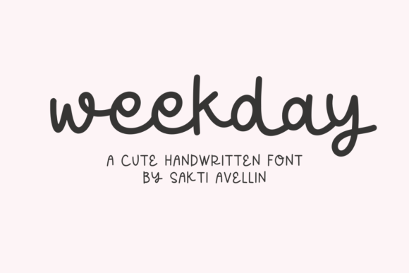 Weekday Font — Handmade Charm for Every Creative Project